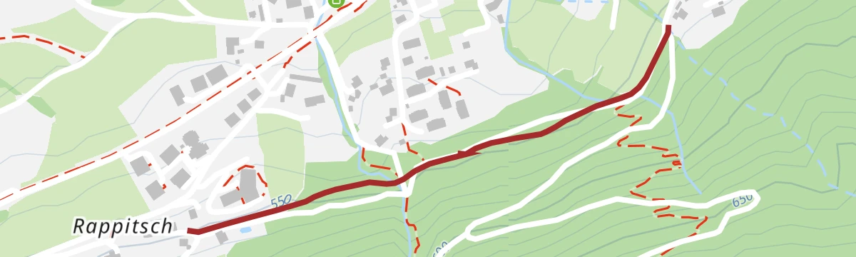Route map: Toghy Trail Verbindung Ossiach - Alt-Ossiach - T02